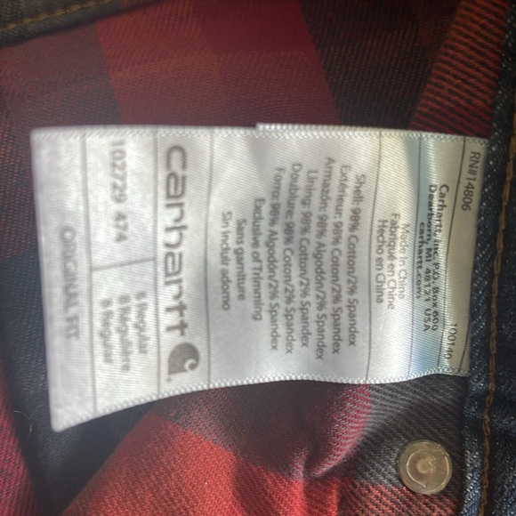 Carhartt jeans with flannel lining - Picture 4 of 5